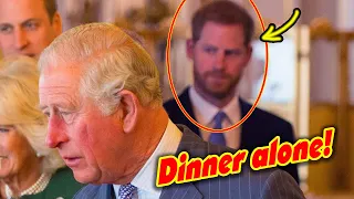 'Clear divide' as Harry 'excluded from dinner with King Charles III which William attends'