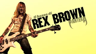 The style of Rex Brown, bassist of Pantera