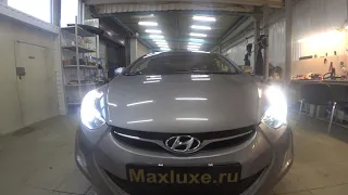 Hyundai Avanta установка линз и ленты KEKE