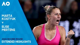 Marta Kostyuk v Elise Mertens Extended Highlights | Australian Open 2024 Second Round