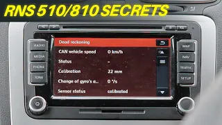 RNS 510 and RNS 810 Secret Menu Test Mode Guide VW Seat Skoda