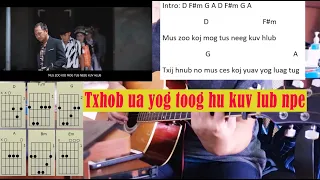 txhob ua yog toog - tubhmoob guitars chords