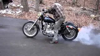 Harley 883 Sportster burnout