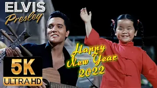 Elvis Presley AI 5K Restored - Happy New Year - Dainty Little Moonbeams 1962