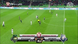 Vladimir Poluyakhtov's goal (21'). FC Krasnodar vs FC Orenburg | RPL 2016/17