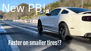 We went FASTER with a SMALLER tire!? New PB for the GT/CS