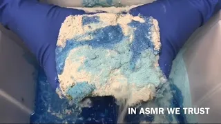 ASMR🔹All Blue Powders🔹1 Minute Preview | sponge squeezing