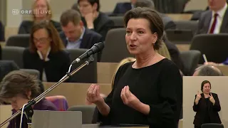 2018 03 01 159283 Nationalratssitzung Frage Gabriele Heinisch Hosek SPÖ   Antwort Bundeskanzler Kurz