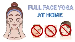 full face yoga at home  no equipment full face massage