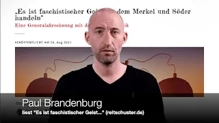 "Es ist faschistischer Geist, in dem Merkel und Söder handeln", Gastbeitrag auf reitschuster.de