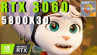 Ratchet & clank FPS Comparison 3060 12GB + 5800X3D 4k 1440p 1080p Ray tracing + DLSS