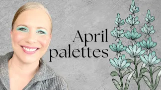 Ranking all the eyeshadow palettes I used in April! Including pics of my looks, too!