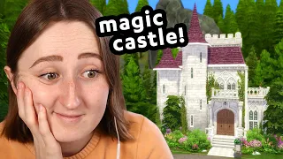 i built a *magical* castle in the sims