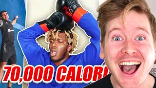 SIDEMEN BURN 70,000 CALORIES IN 24 HOURS CHALLENGE REACTION