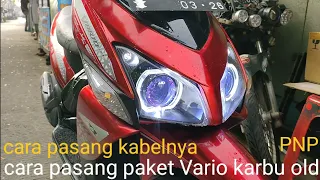 cara pasang paket Vario karbu pertama turbo SE PNP non leveling sinar otomotif