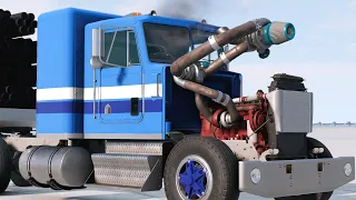 Triple Compound Turbos On A Semi Truck! BeamNG. Drive