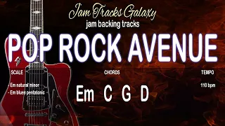 POP ROCK AVENUE Backing Track/Type Beat in Em (110 bpm)