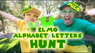 Elmo Alphabet Letters Hunt | Mega Milo