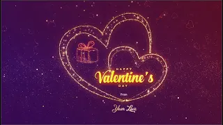 particles hearts - abstract valentine's day animation motion graphic Satisfying Video intro/outroute