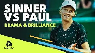 Drama & Brilliance In Jannik Sinner vs Tommy Paul | Madrid 2022 Highlights