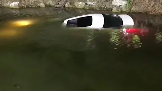 Car crashes into canal in southwest Miami-Dade