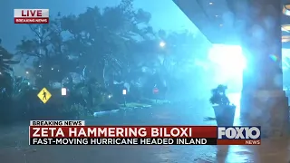 Biloxi conditions during Hurricane Zeta: 730pm Wednesday update