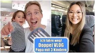 Papa Justus allein mit 3 Kindern 🤪 Ich fahre nach Berlin! Aufregender Tag! Doppel VLOG | Mamiseelen