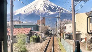 前面展望　富士急行　大月→富士山