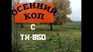 осенний коп на месте старой деревни с ТХ-850