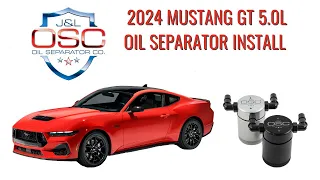 J&L Oil Separator Co. 2024 Ford Mustang GT 5.0L Oil Separator Install 3091P