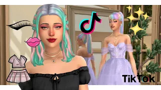 Создала персонажа используя фильтры из TikTok в The Sims 4 - CAS Маски из тикток содают сима !