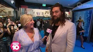 Jason Momoa Makes A Splash At 'Aquaman' Premiere | Studio 10