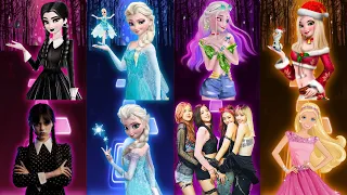 Wednesday Dance | Elsa 'Let It Go' |BLACKPINK 'How You Like That' |  Aqua Barbie Girl | Songs Games