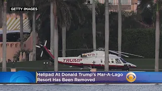 Helipad At Trump's Mar-a-Lago Demolished