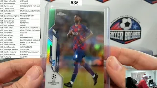 2019-20 Topps Chrome UEFA Champions League Soccer 4 Hobby Box PYT Break #35 (SOCCER BREAKERS FC)