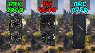 RTX 2060 vs RX 6600 vs ARC A750 (In 10 Games) in 2023