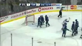 Vancouver Canucks - St. Louis Blues - Highlights - 2/24/11