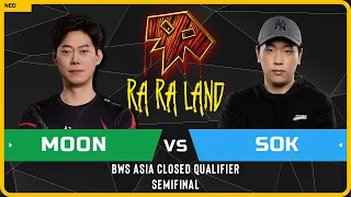 WC3 - [NE] Moon vs Sok [HU] - Semifinal - BWS Asia Closed Qualifier