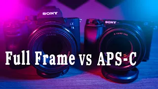 50mm f/1.8 on Full Frame vs APS-C (a7iii vs a6100)