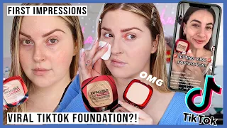 trying the VIRAL tiktok foundation... 🤔 L'Oreal Infallible 24 Hour Foundation Powder