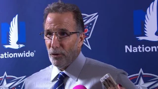 Coach John Tortorella on the Blue Jackets loss to the Bruins