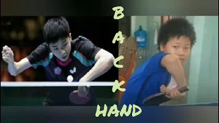 Tập giật trái tay 2 điểm rơi như idol LIN YUN JU-Backhand topspin training like as IDOL-RAKUCIE's TT