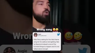 Mike Perry Walking Out to “The Halo Song…” by Beyoncé 😂 #shorts #funny #mma #ufc #shortvideo