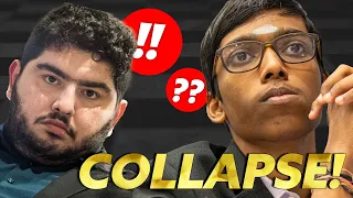 COLLAPSE UNDER PRESSURE !!! Maghsoodloo vs. Praggnanandhaa - Prague Chess Festival Masters 2024