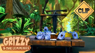 🚆 Jungle train 🐻🐹 Grizzy & the Lemmings / Cartoon