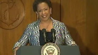 NC native Loretta Lynch is sworn in as U.S. Attorney General