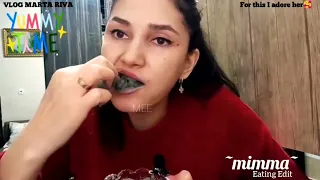 Blue Uzbek Clay   Day 01   Asmr Edit   Chalk Edit @Vlog Marta Riva Mimma Eating Edit