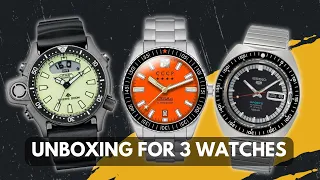 UNBOXING 3 MOST WANTED WATCHES❗️ SEIKO RECREATION + CITIZEN AQUALAND + RUSIAN CCCP KIROV