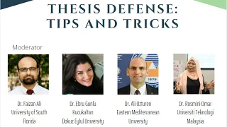 How to Prepare for Thesis and Dissertation Defence: Tips and Tricks from Supervisors and Examiners