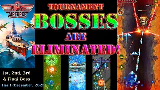 Tournament BOSSES are Eliminated! 1945 Air Force: Airplane Games Top Boss Gaming Video #bossfight